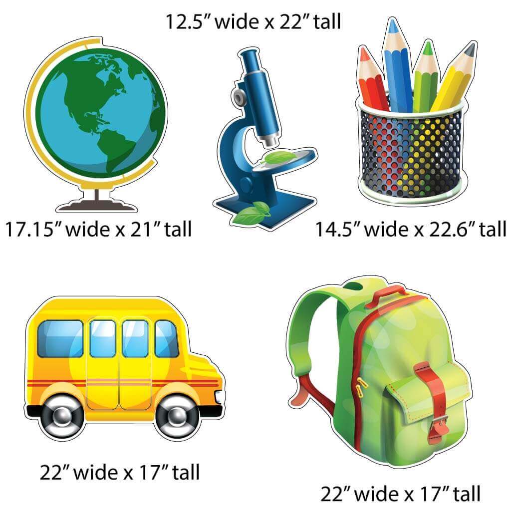 100th Day of School Yard Sign Decorations 9 pc Set - Image 3