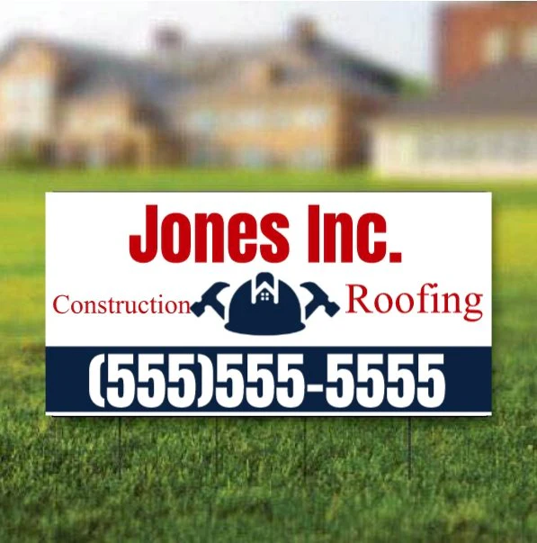 12"x24" Custom Contractor Yard Signs - Image 6