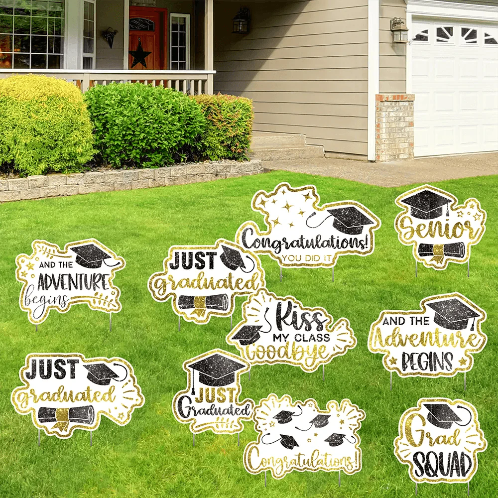 15" Graduation Sayings Yard Card Bundle | 10 pc Set - Image 14