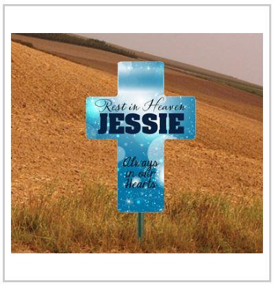 22"x16" Roadside Memorial Cross Sign - Image 10