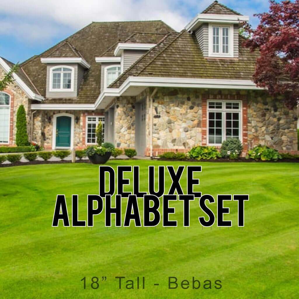 18" Bebas Solid Color Deluxe Alphabet Set - 130 pcs - Image 2
