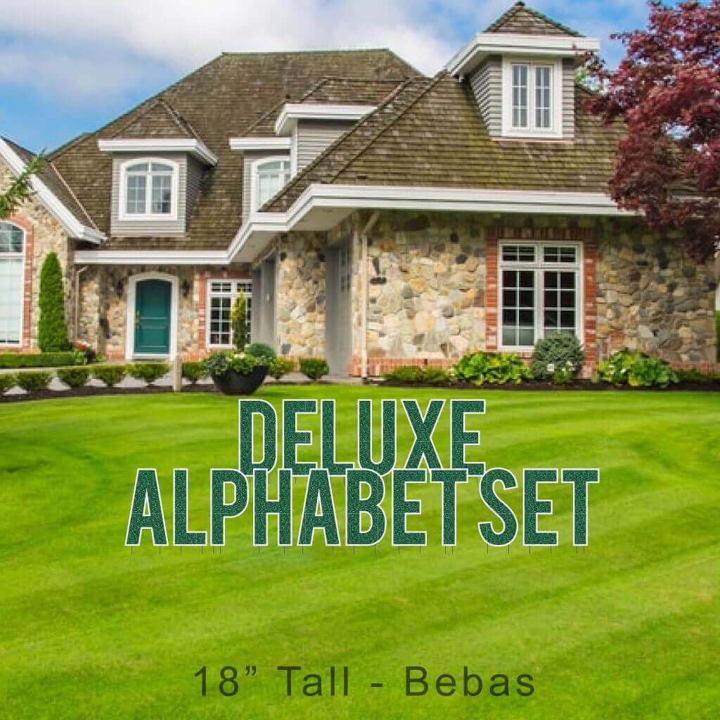 18" Bebas Faux Glitter Deluxe Alphabet Set - 130 pcs - Image 6