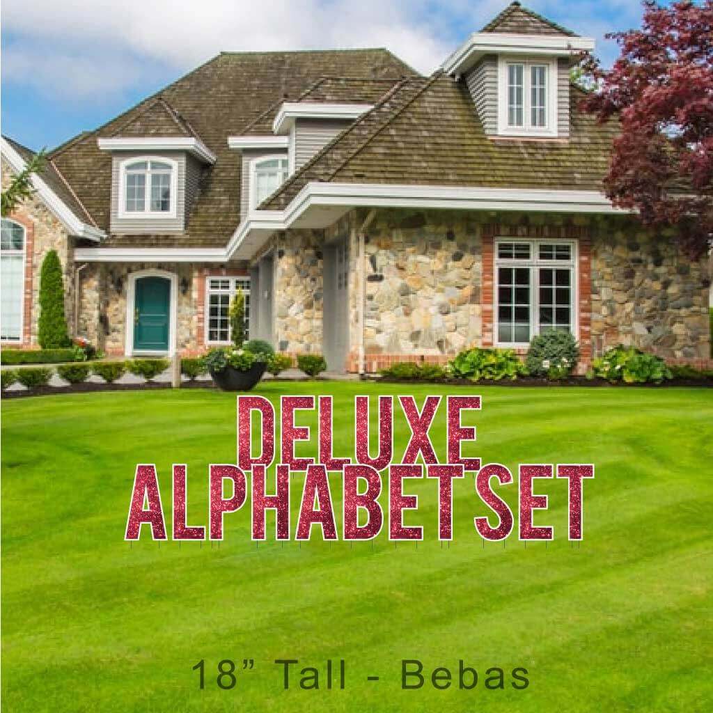 18" Bebas Sparkle Deluxe Alphabet Set - 130 pcs - Image 16