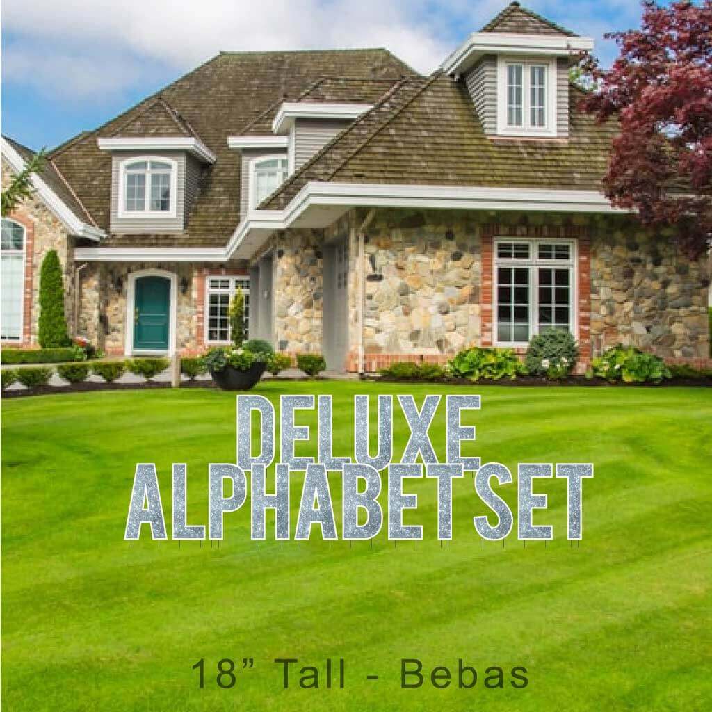 18" Bebas Sparkle Deluxe Alphabet Set - 130 pcs - Image 18