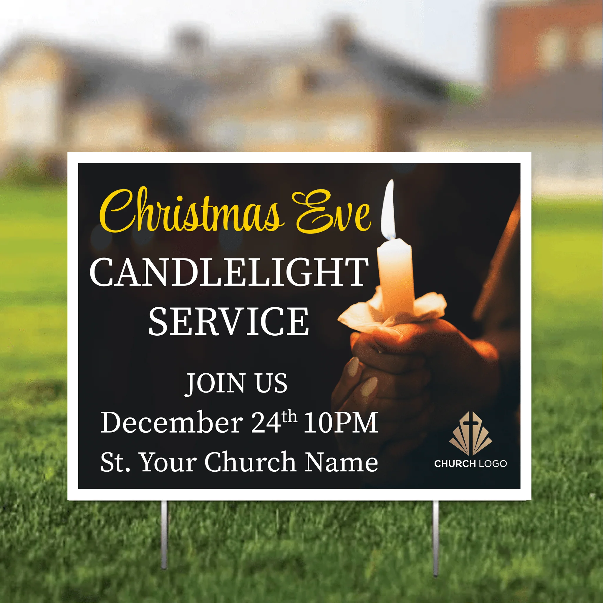 Custom Church Yard Signs | 18"x24" - Image 3