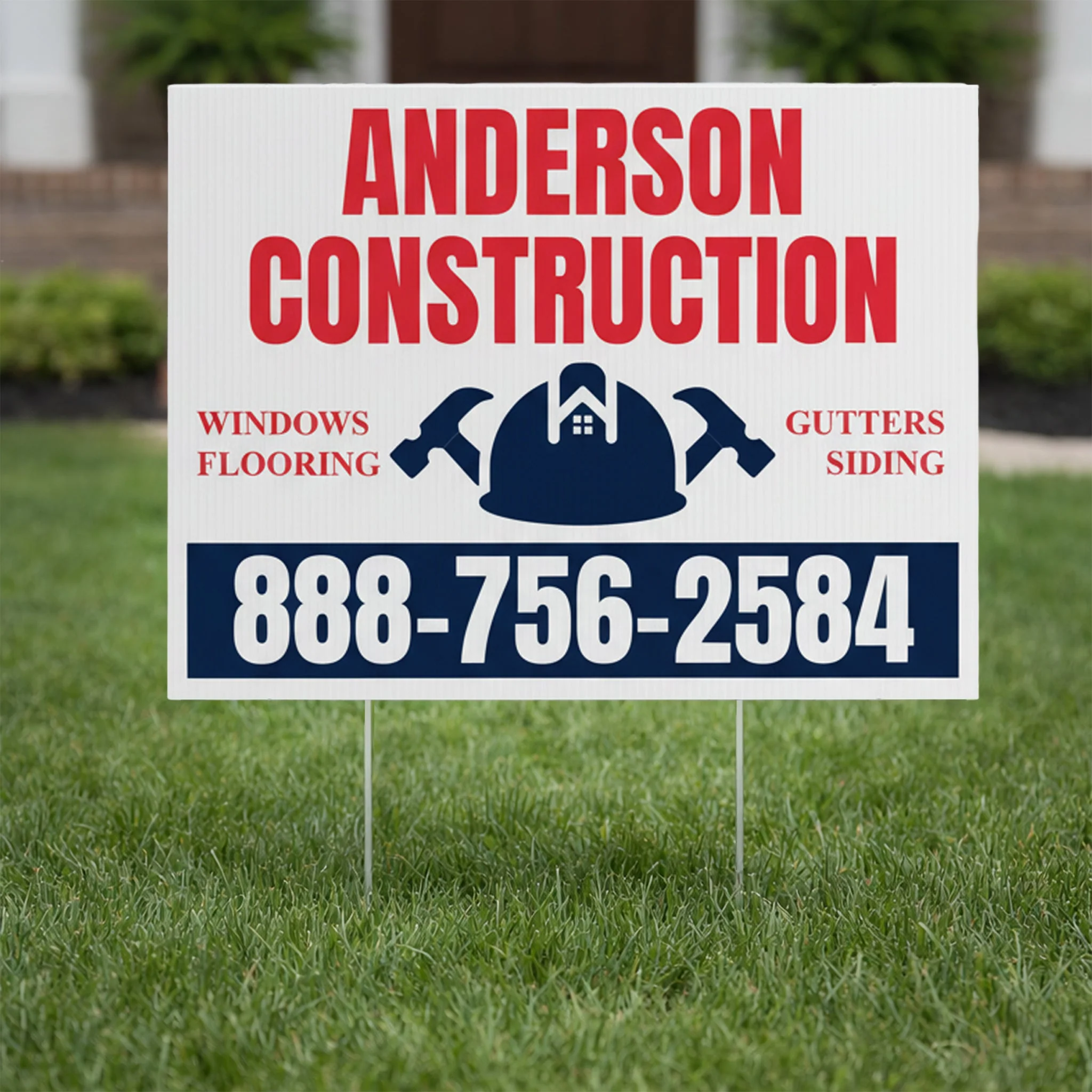 18"x24" Custom Contractor Yard Signs - Image 3
