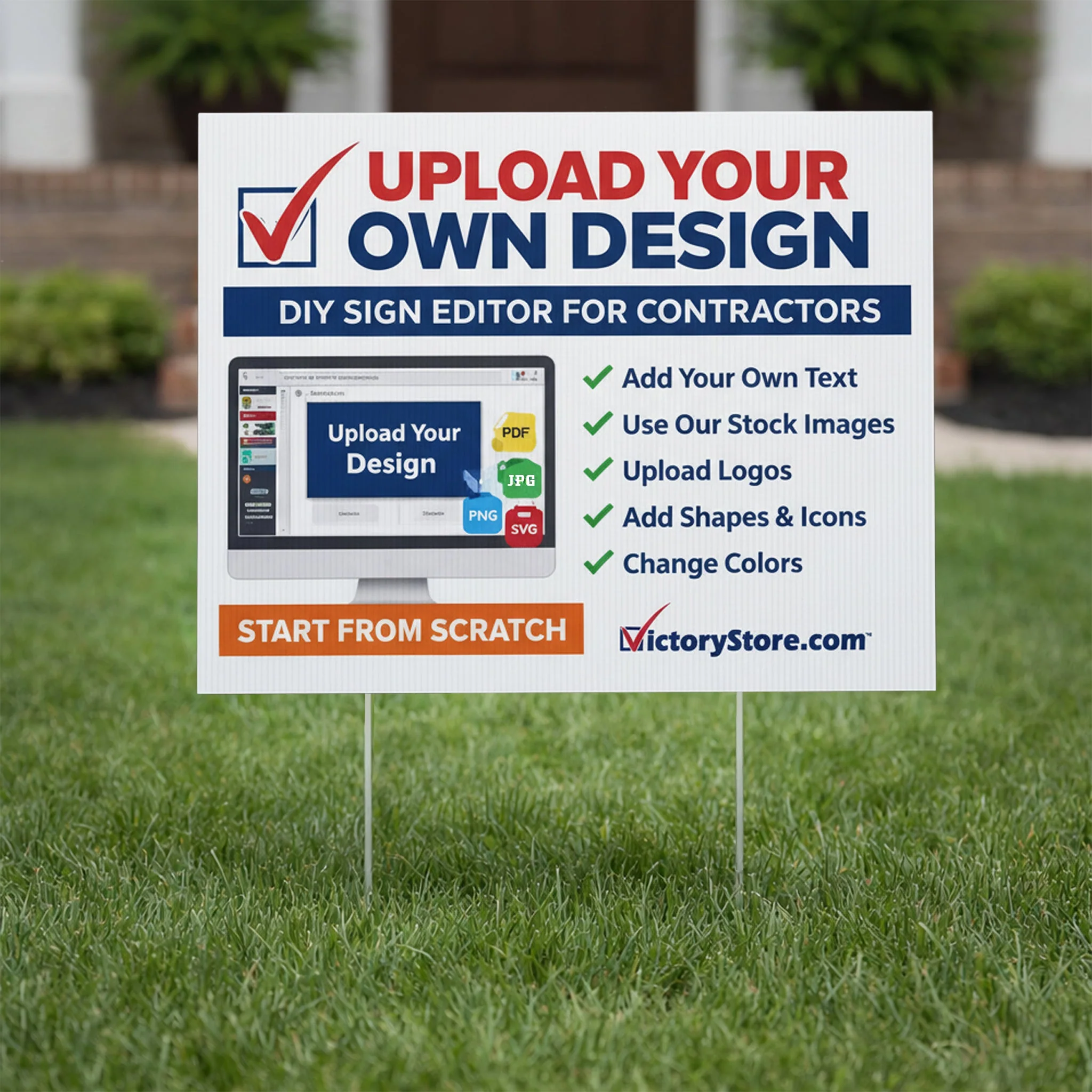18"x24" Custom Contractor Yard Signs - Image 6