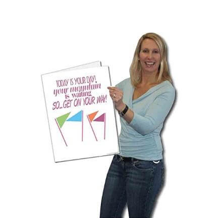 Giant Places You Will Go Female Retirement Greeting Card