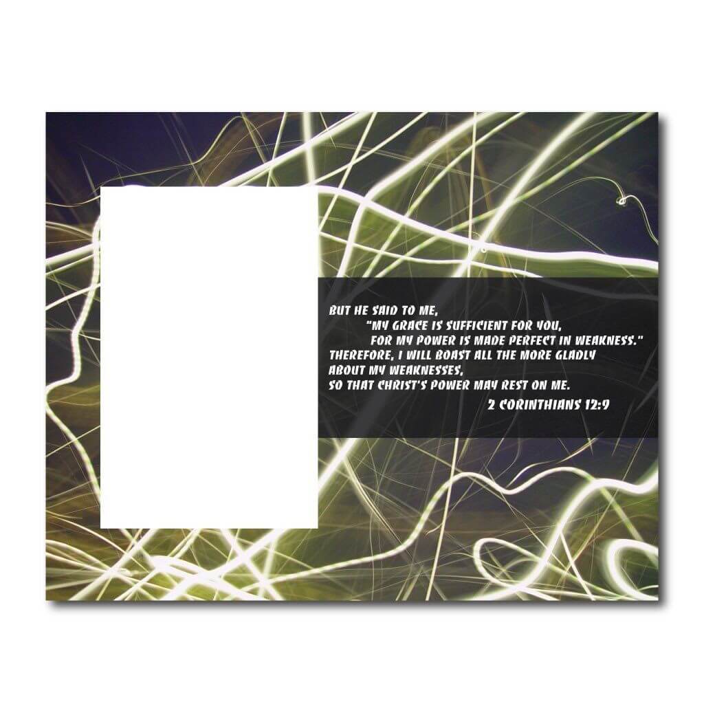 2 Corinthians 12:9 Decorative Picture Frame