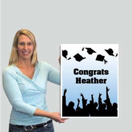 2' Giant Custom Graduation Cap Toss Greeting Card