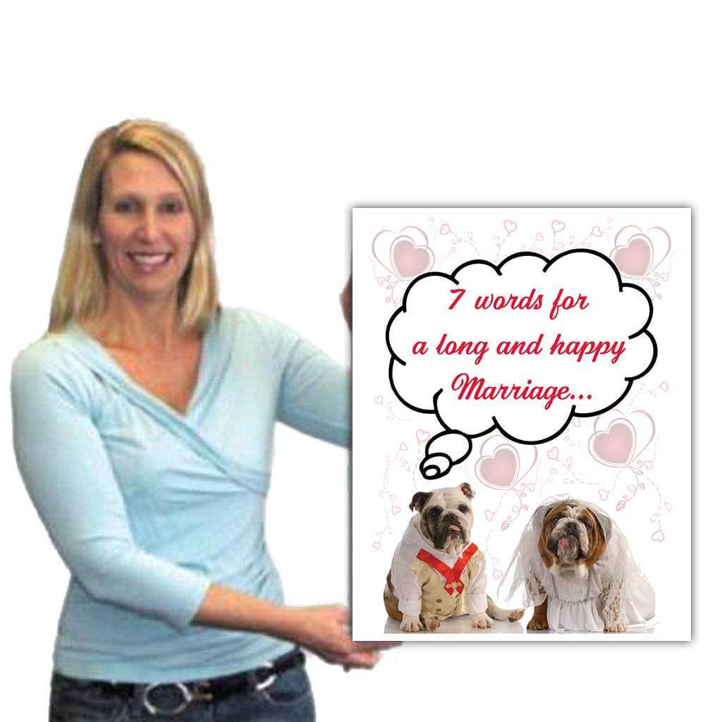 2' Custom Giant Wedding Bulldogs Greeting Card