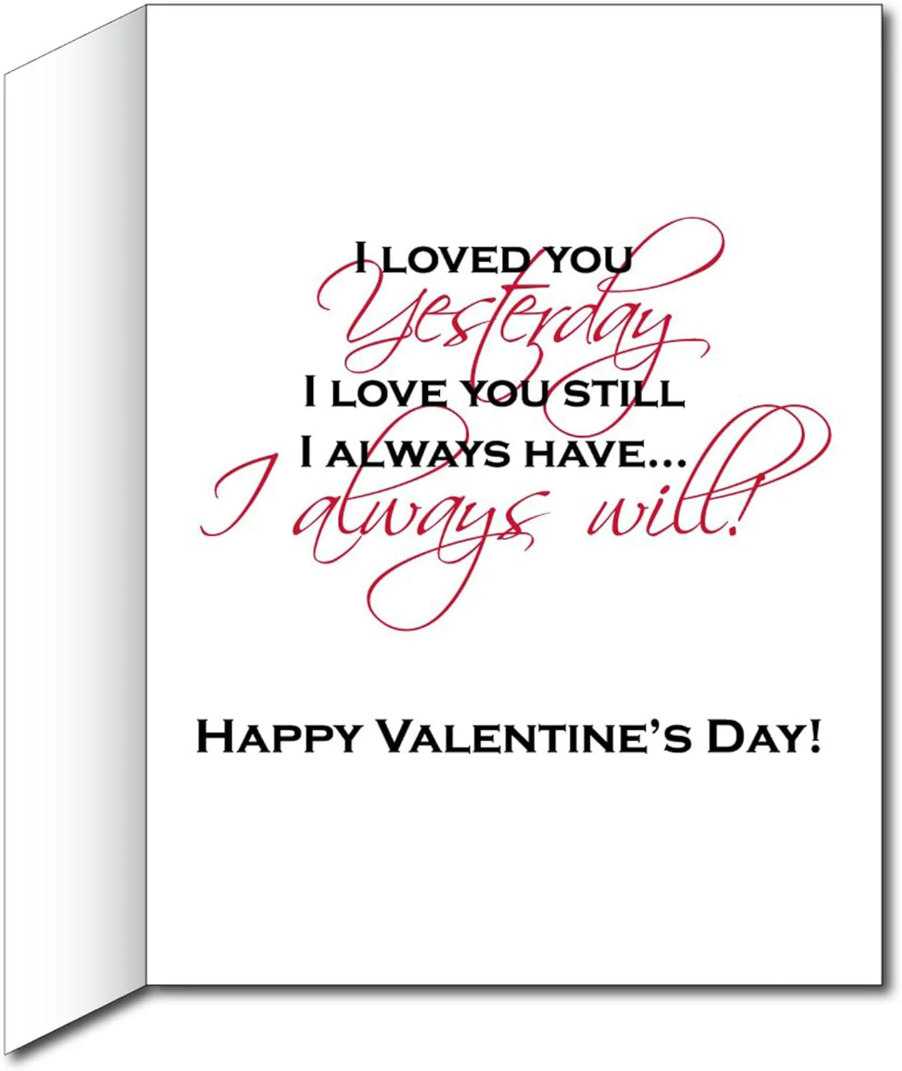3' Giant Love You Always Valentine's Day Greeting Card - Image 3