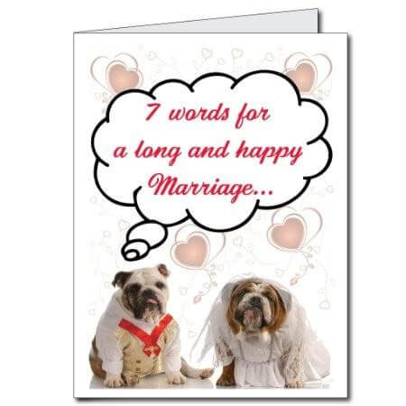 Wedding Bulldogs Giant Greeting Card - Image 2