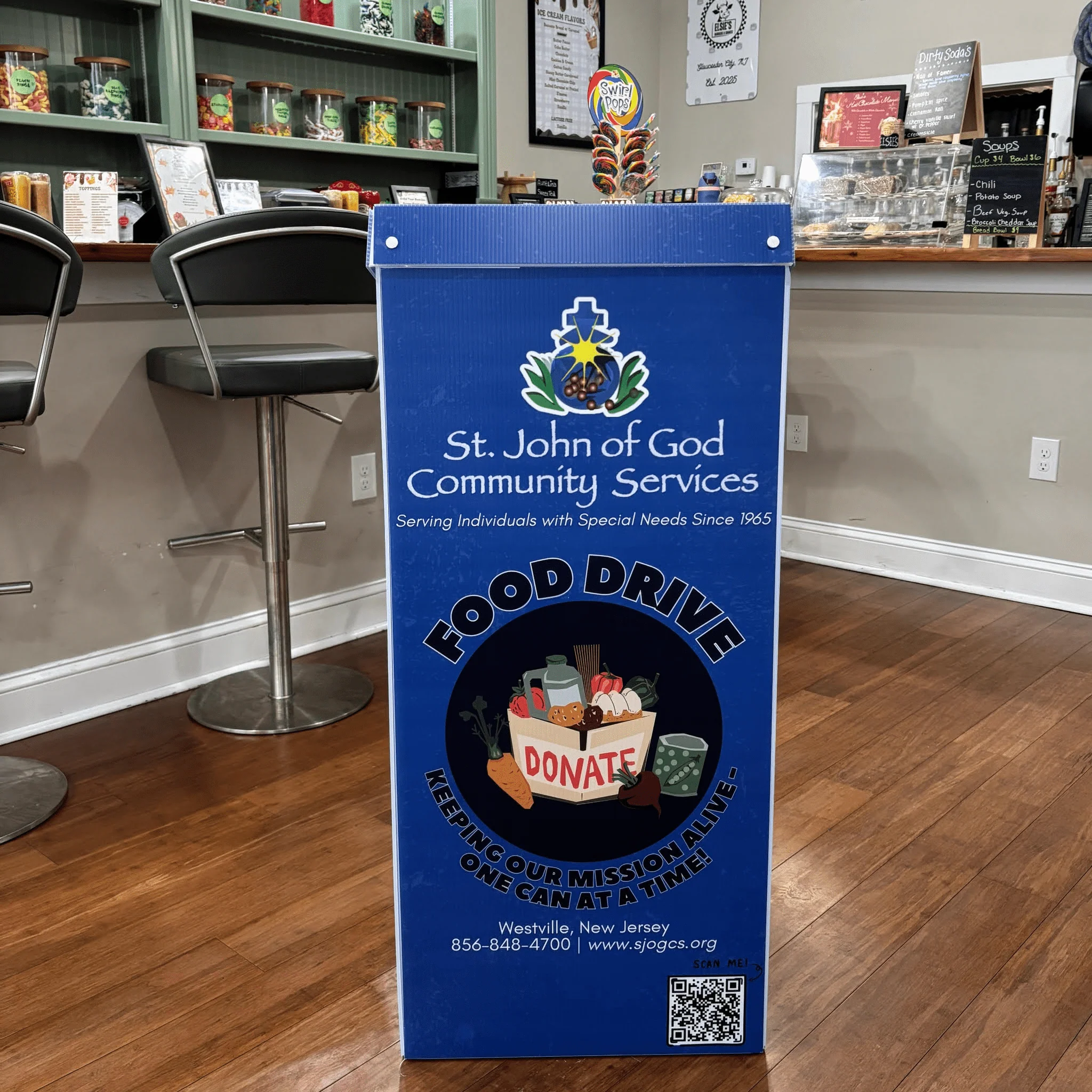 22.3 Gallons - Custom Full Wrap Print - Disposable Corrugated Plastic Trash Cans - Image 2