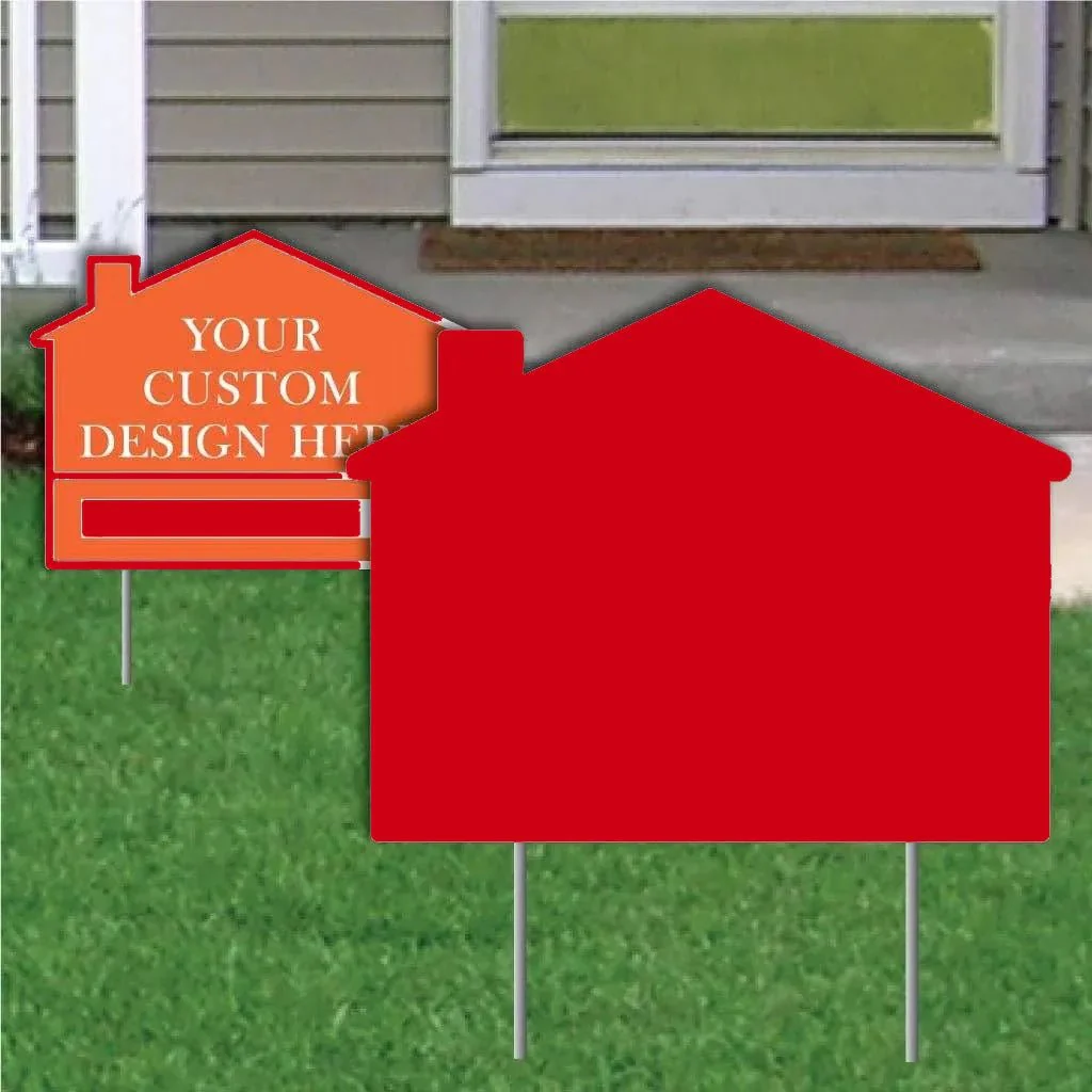22" House Corrugated Plastic Yard Sign Blank - Image 7