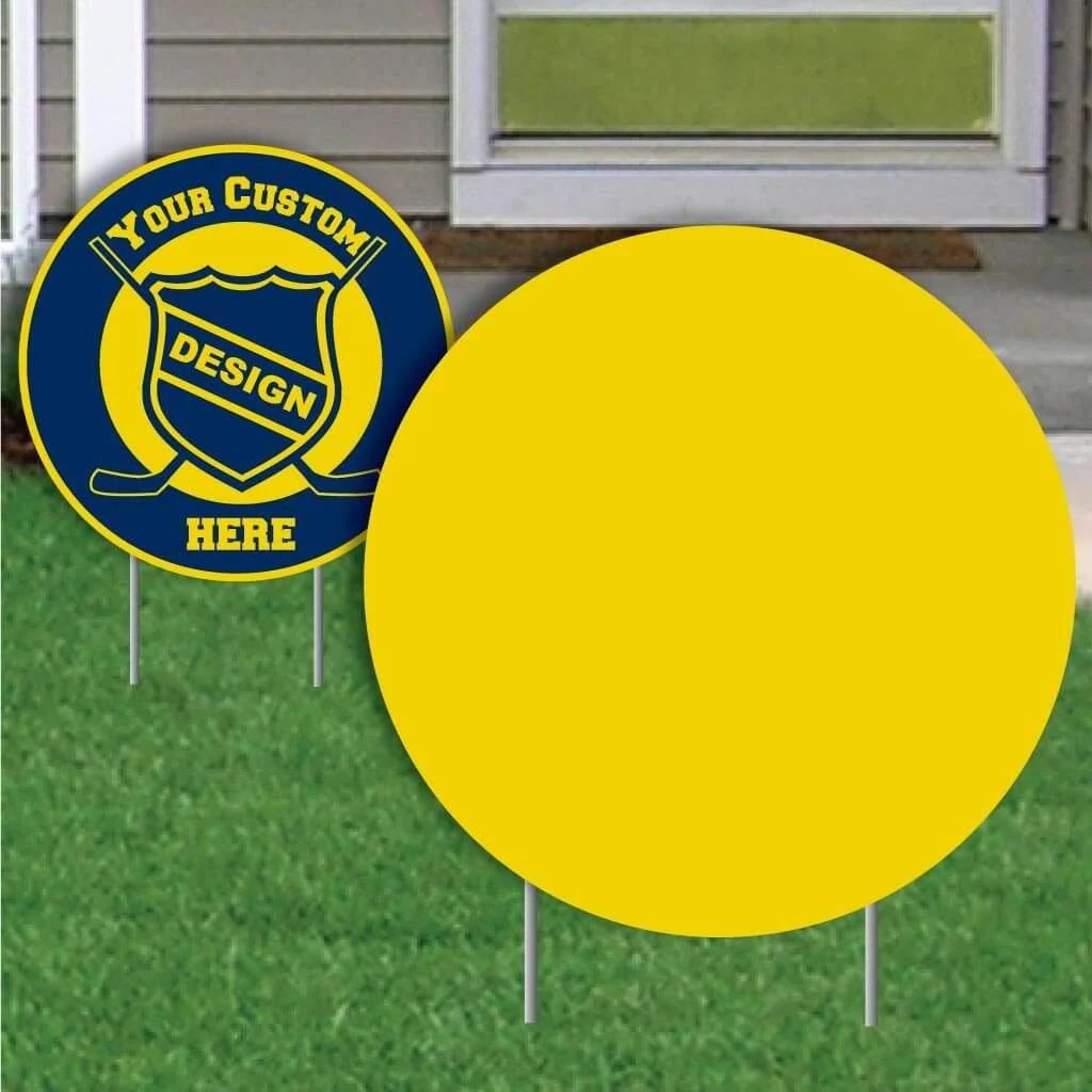 22" Round Corrugated Plastic Yard Sign Blank - Image 3