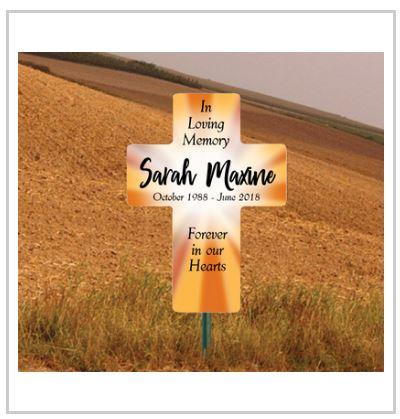 24"x33" Roadside Memorial Cross Sign - Image 5