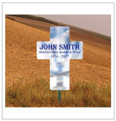 24"x33" Roadside Memorial Cross Sign - Image 6