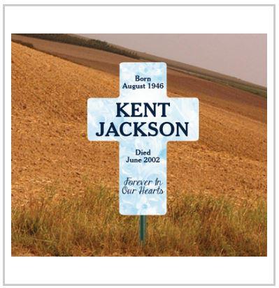 24"x33" Roadside Memorial Cross Sign - Image 8