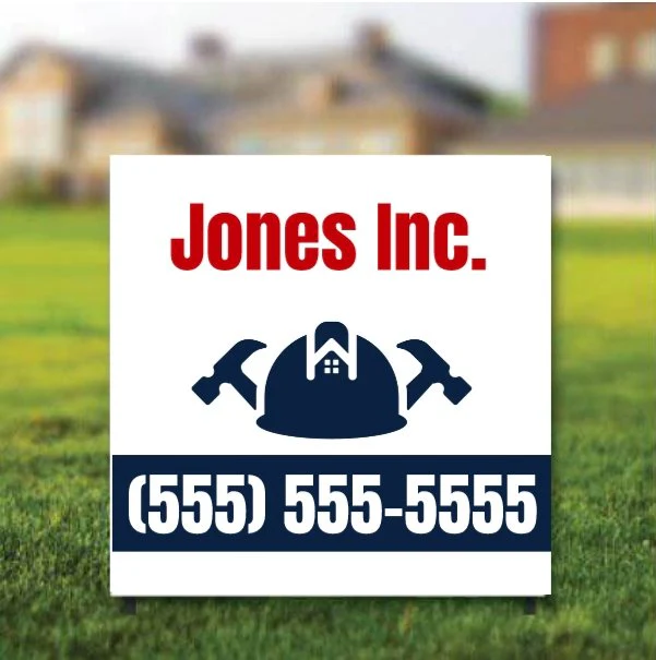 2'x2' Custom Contractor Yard Signs - Image 6