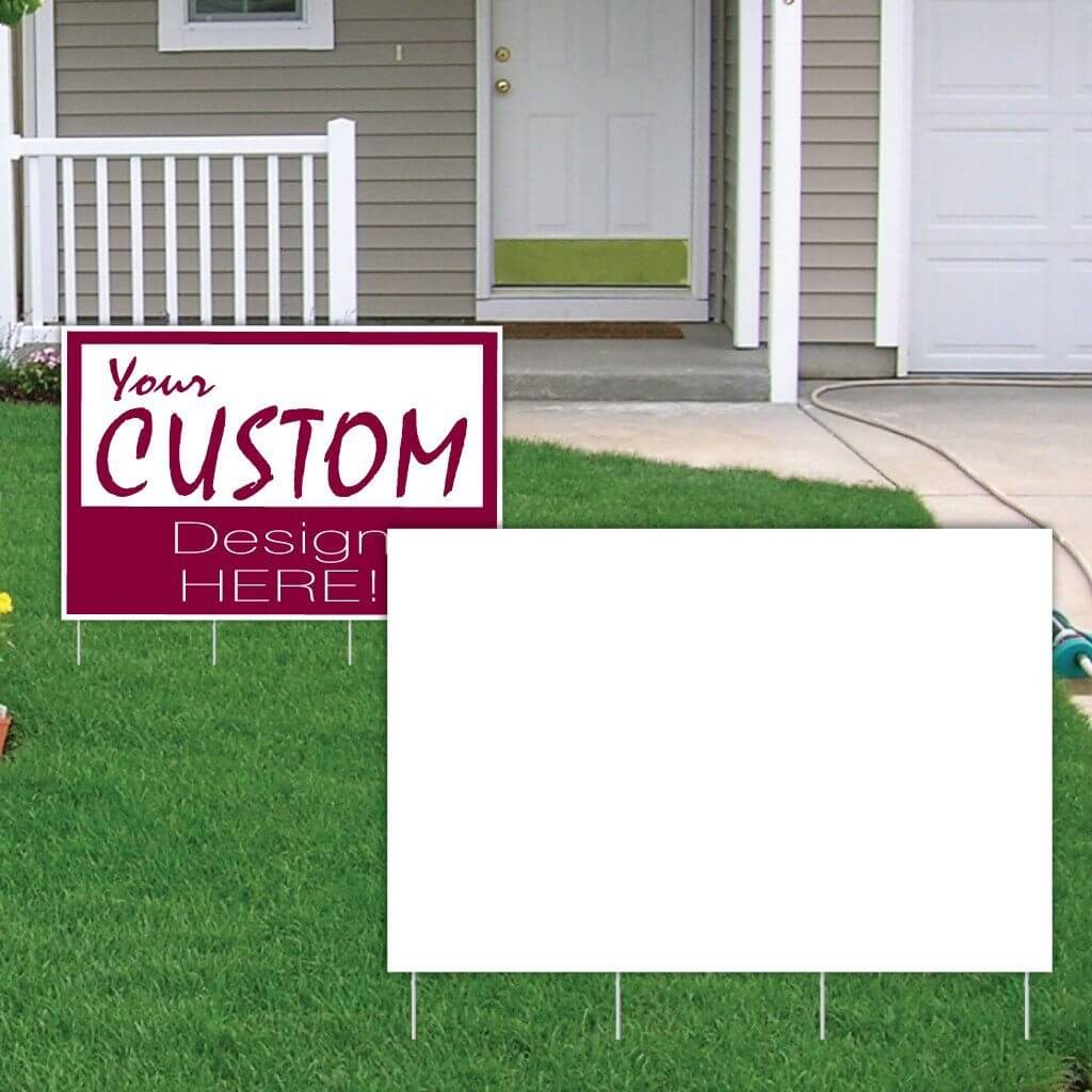 2'x3' 4mm Corrugated Plastic Blank Yard Signs - Image 2