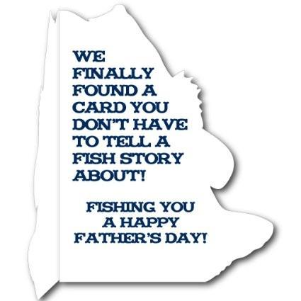 3' Giant Fish Shaped Father's Day Card - Image 3