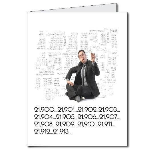 3' Giant 60th Office Birthday Greeting Card - Image 2