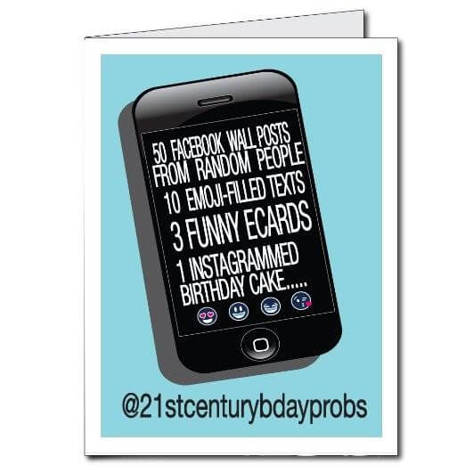 3' Giant Birthday in the 21st Century Greeting Card - Image 2