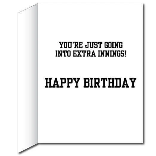 3' Giant Baseball Birthday Greeting Card - Image 3