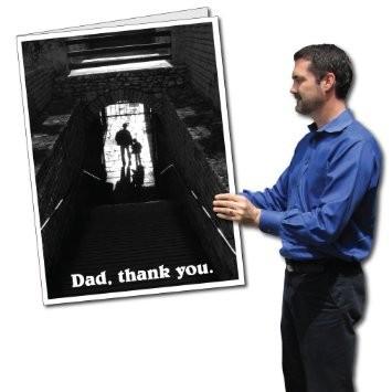 Giant Dad, Thank You Father's Day Greeting Card