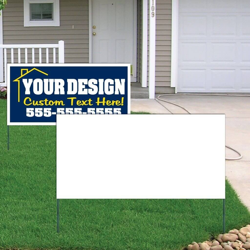 2'x4' 4mm Corrugated Plastic Blank Yard Signs - Image 2