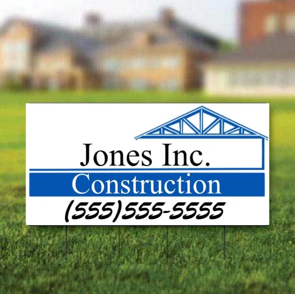 2'x4' Custom Contractor Road Signs - Image 4