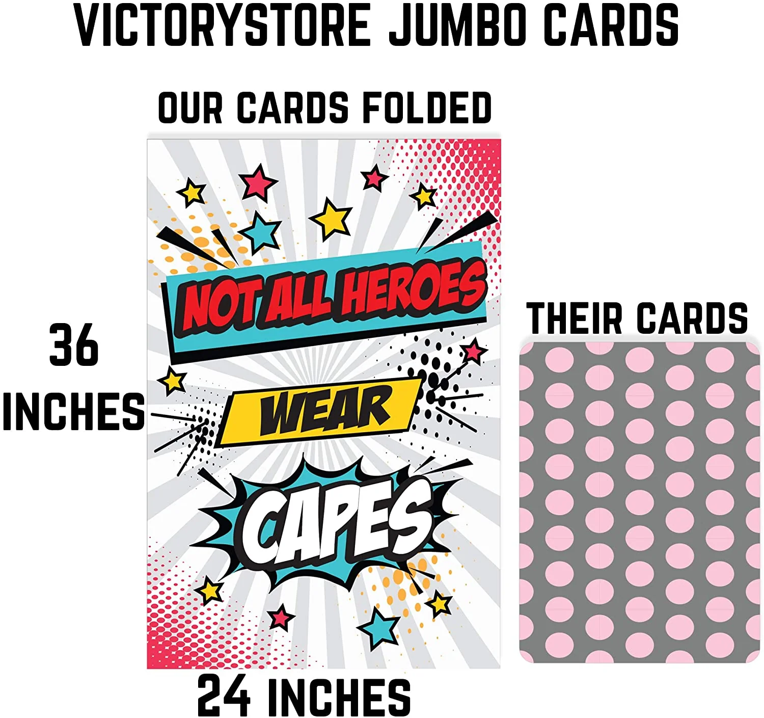 3' Custom Not All Heroes Wear Capes Thank You Card - Image 4