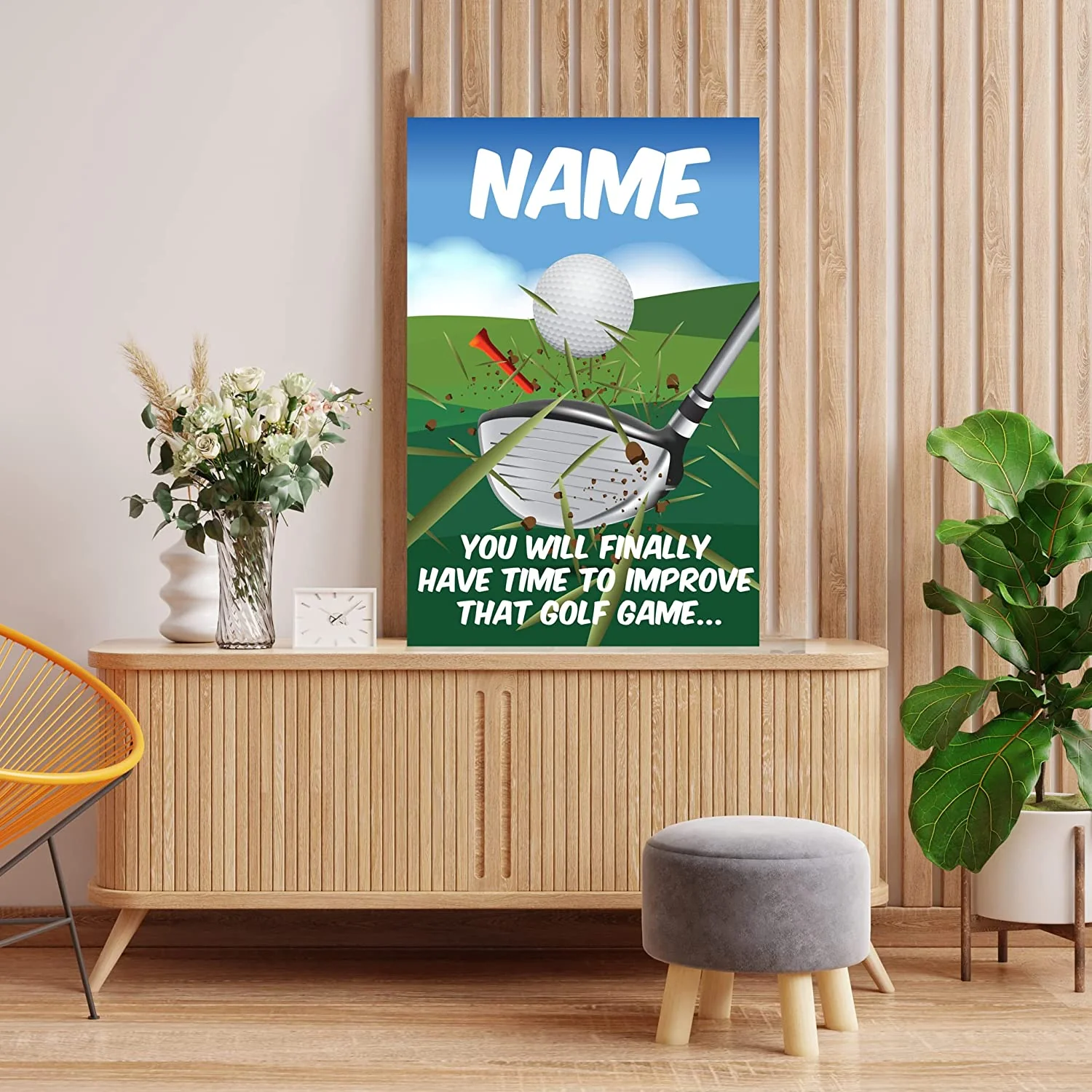 3' Jumbo Golfers Retirement Card - Image 3