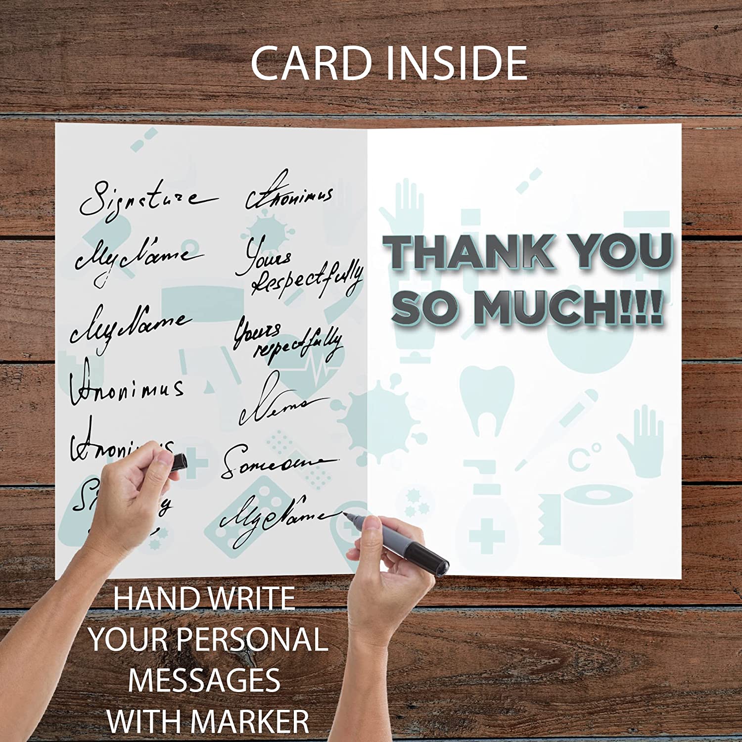 3' Jumbo We Love Our CNAs Thank You Card - Image 3