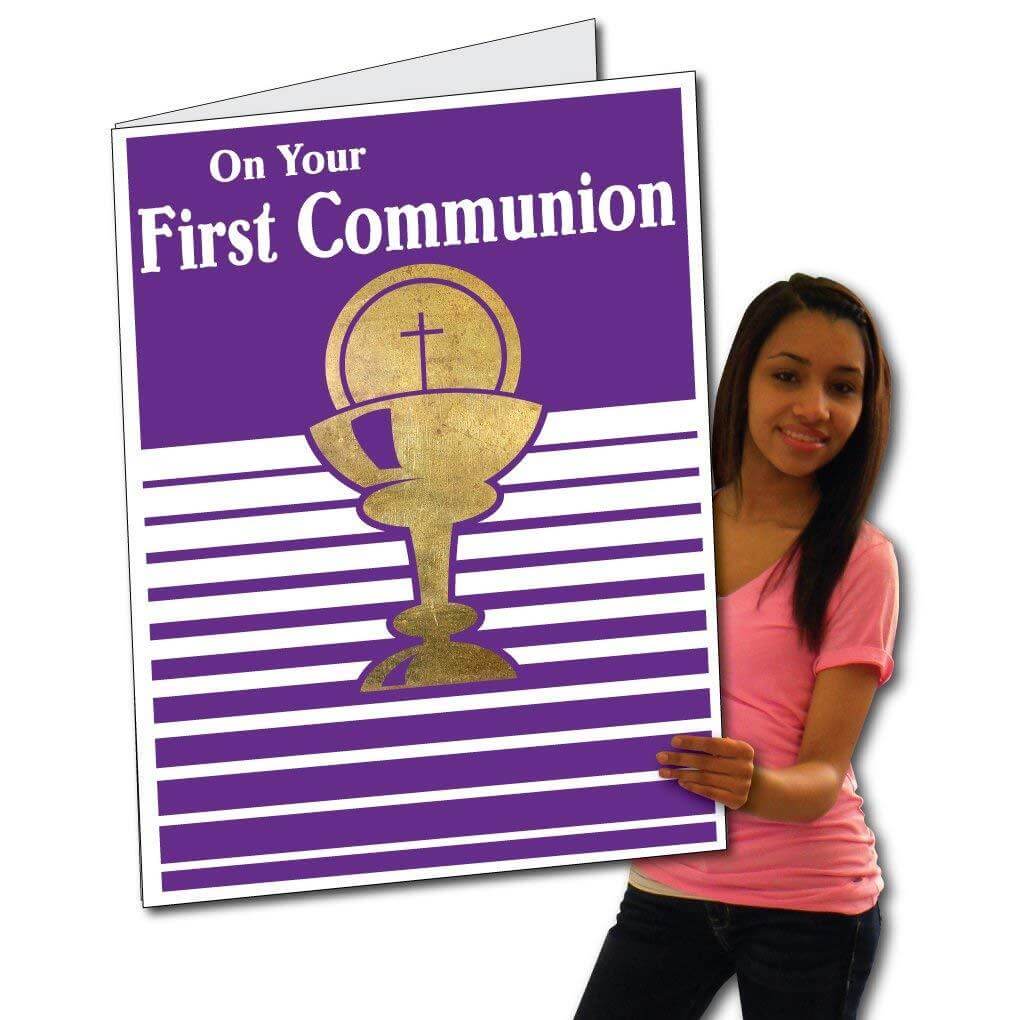 Giant Purple Communion Greeting Card