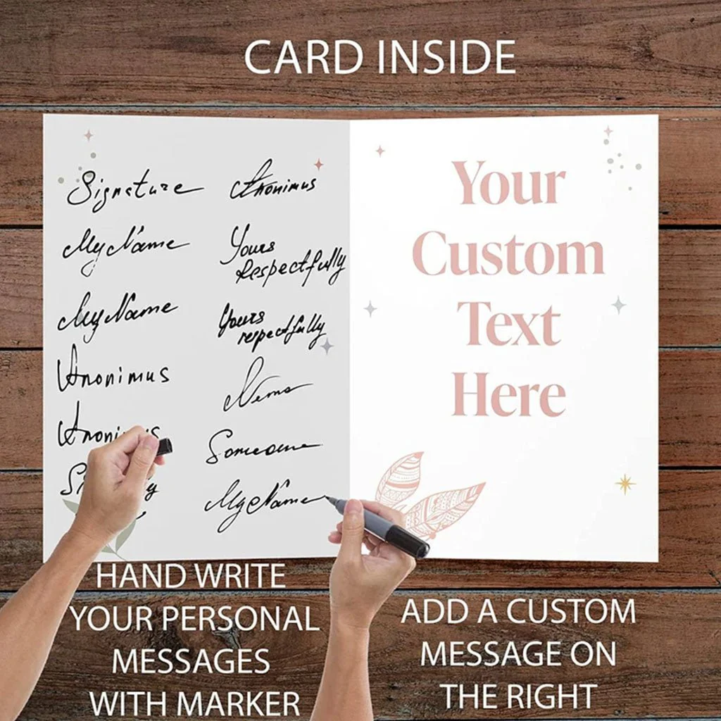 3' Jumbo Custom BOHO Birthday Card - Image 2