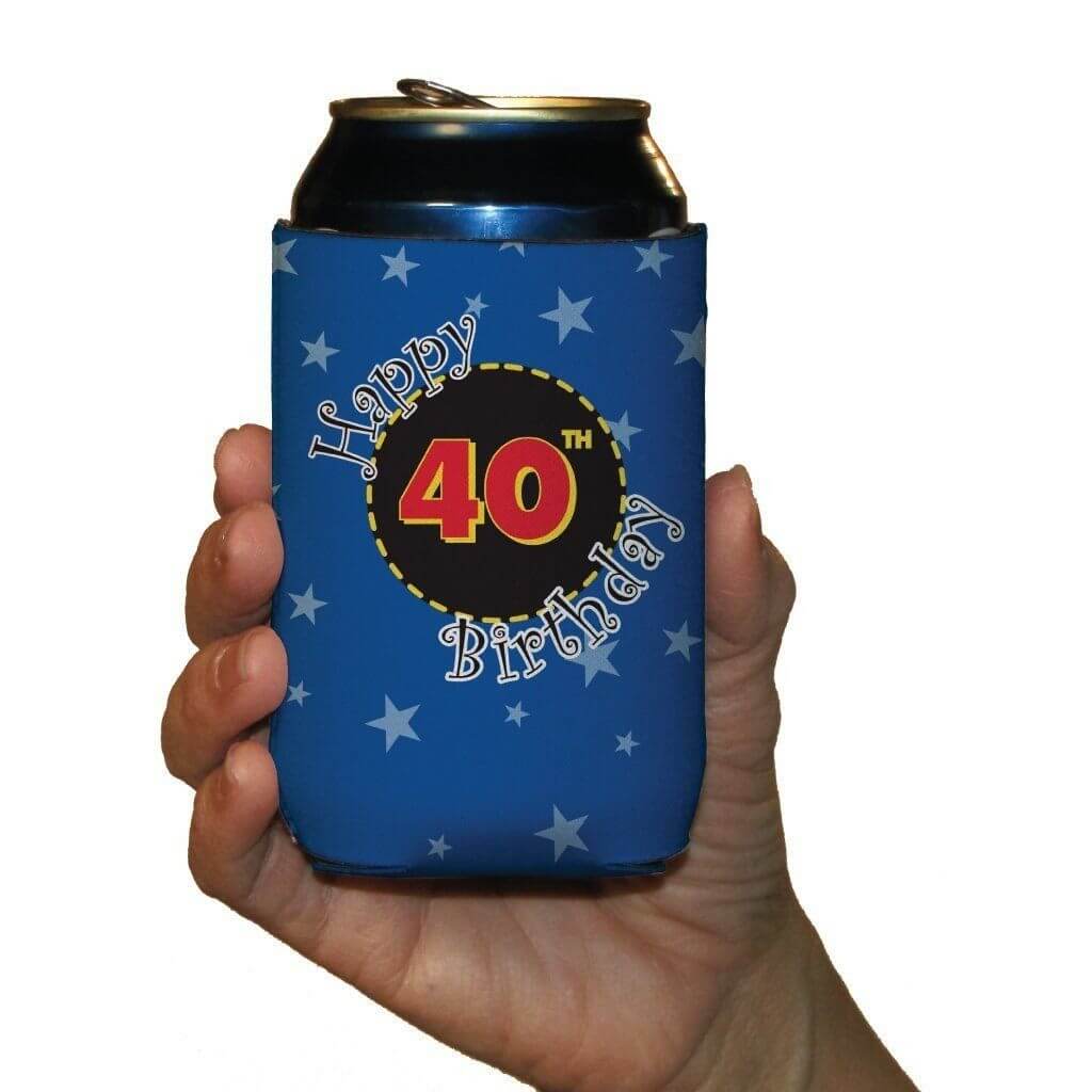 40th Birthday Party Can Cooler Set - Image 3