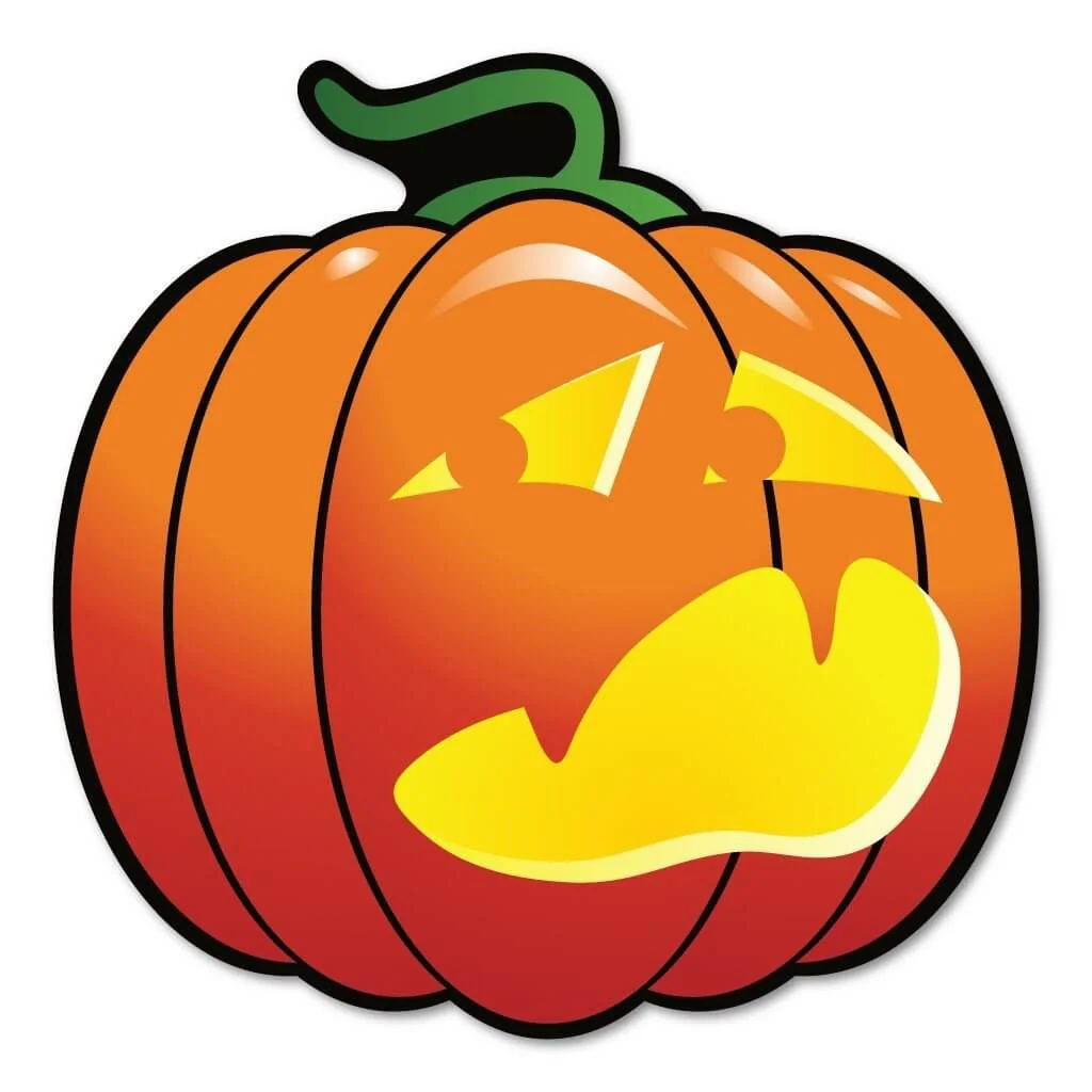 44" Scared Jack O' Lantern Pumpkin Halloween Yard Decoration - Image 2