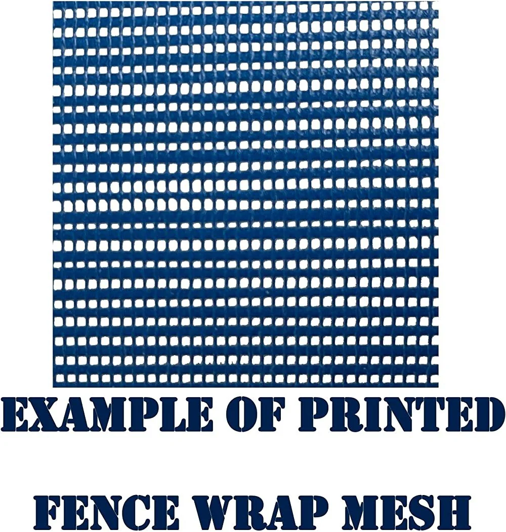 5'x50' Custom Baseball Mesh Fence Wrap | Durable School Windscreen with Team Logo - Image 4