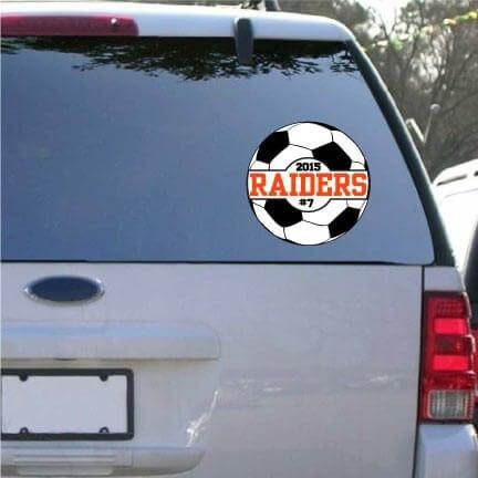 6" Custom Window Decals for Teams - Image 6