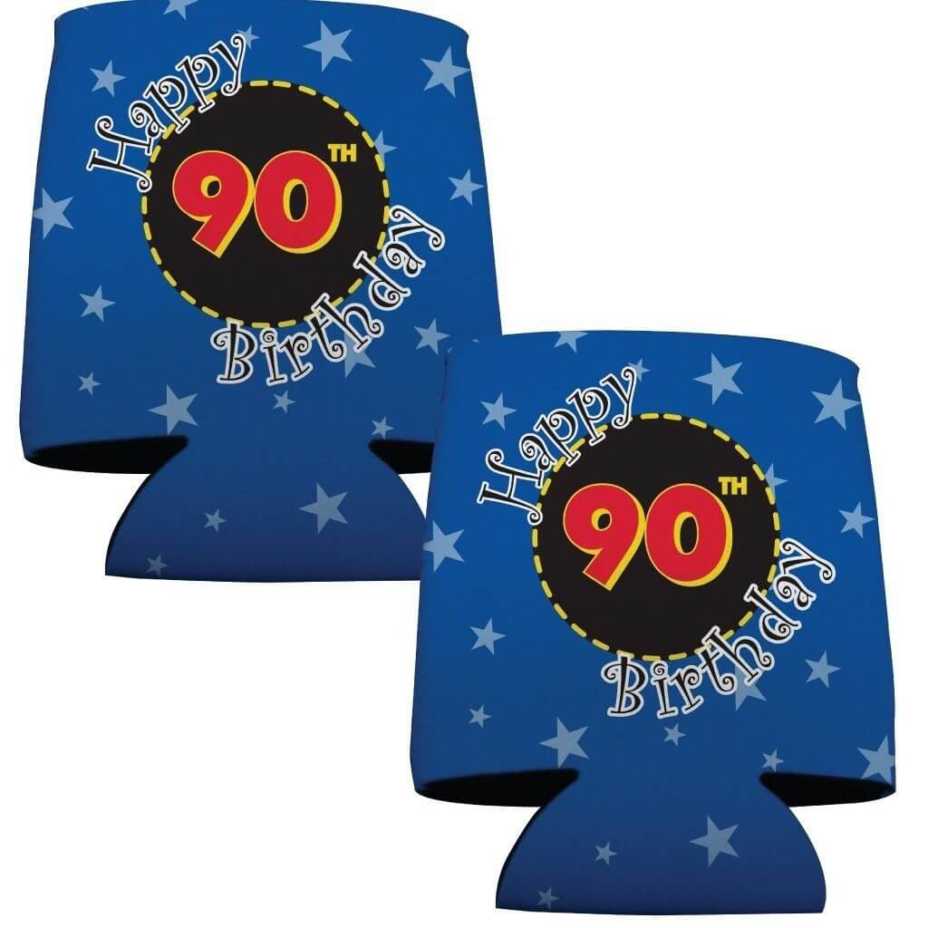 90th Birthday Party Can Cooler Set - Image 2