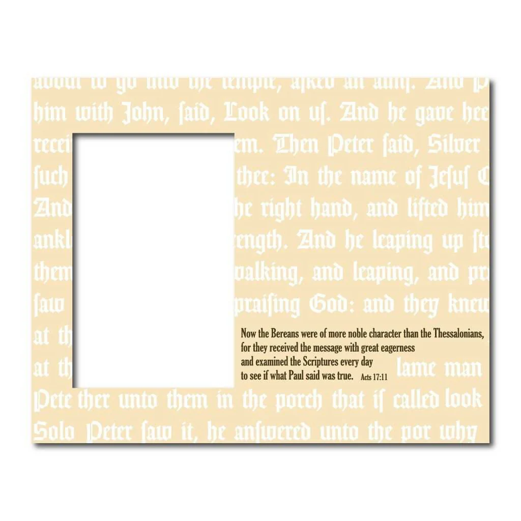 Acts 17:11 Decorative Picture Frame - Image 2