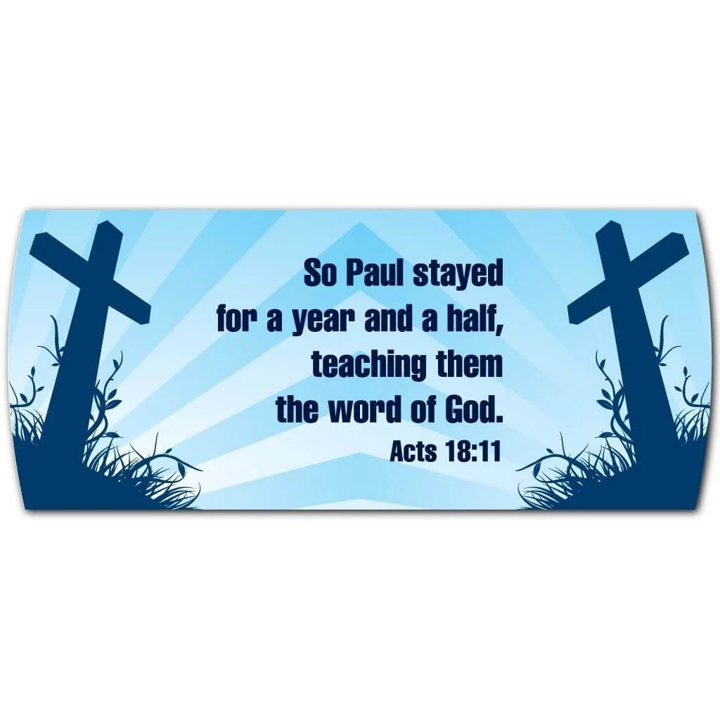 Acts 18:11 Religious 15oz Coffee Mug - Image 2