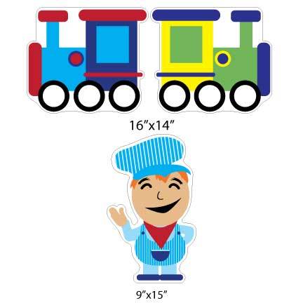 All Aboard Pathway Marker Yard Cards 8 pcs - Image 2