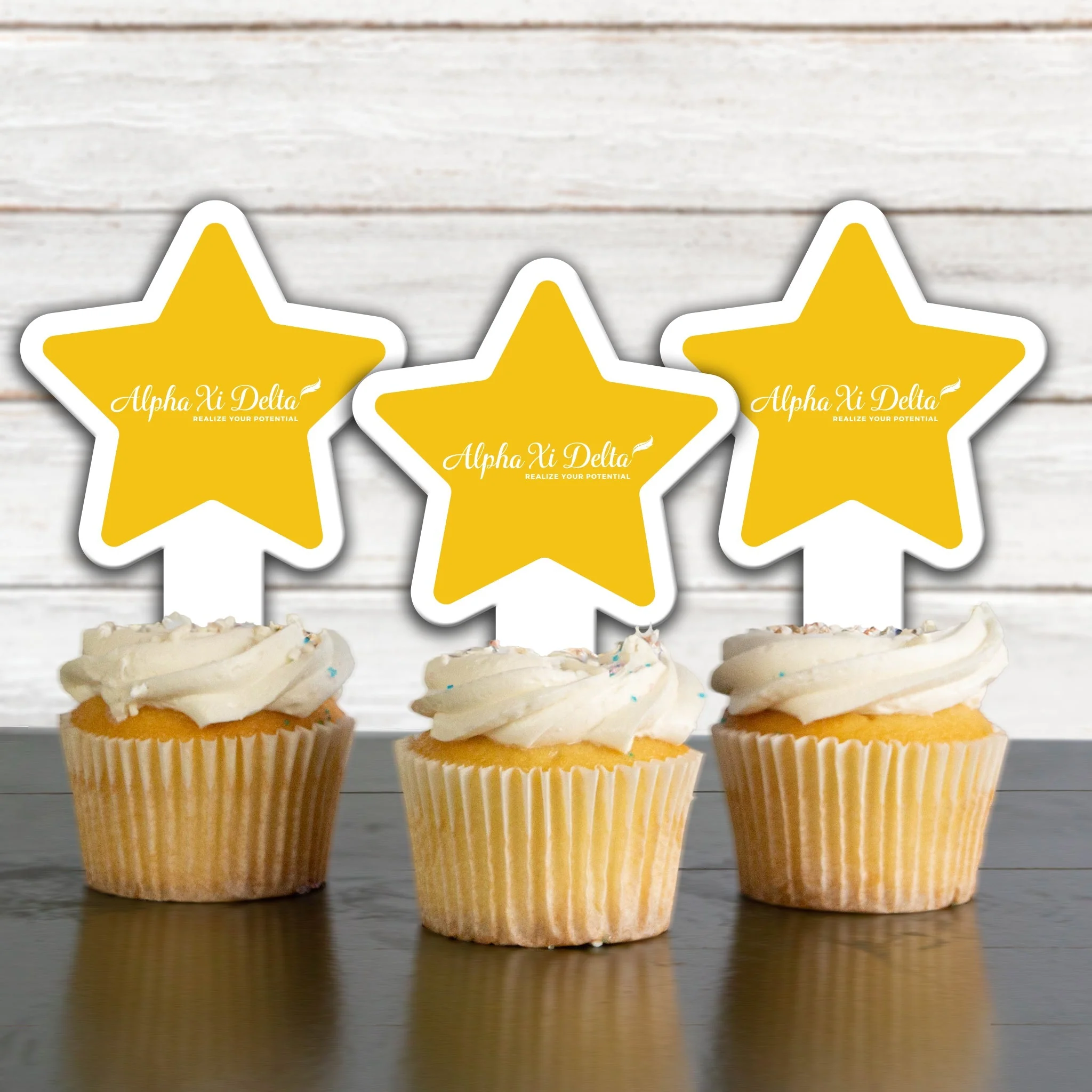 Alpha Xi Delta Cupcake Toppers - Image 4