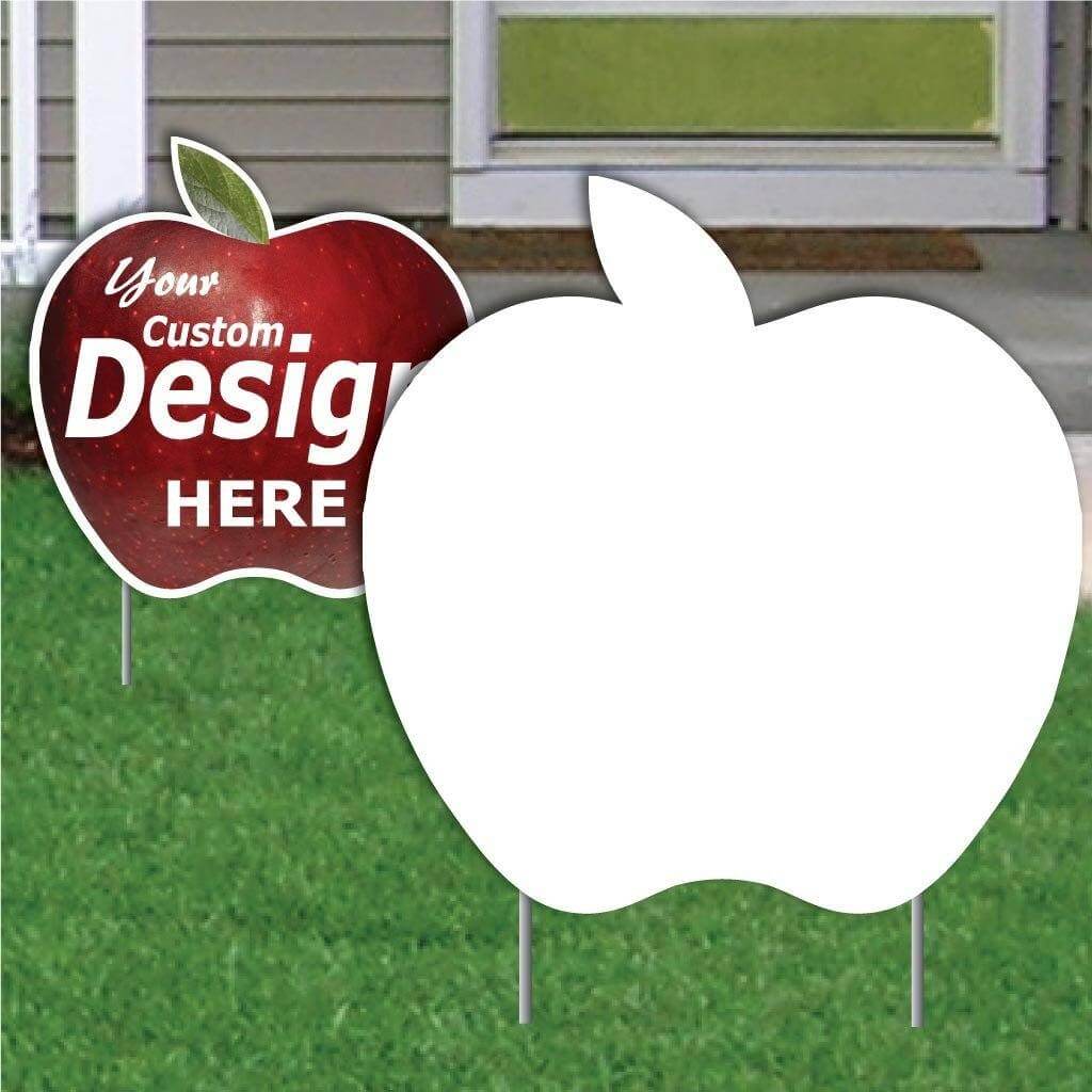 20" Apple Corrugated Plastic Yard Sign Blanks - Image 2