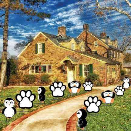 Arctic Birthday Pathway Markers Yard Cards 11 pcs