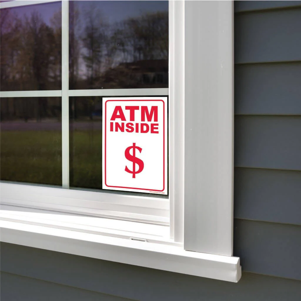 ATM Here/Inside Sign or Sticker - Image 7