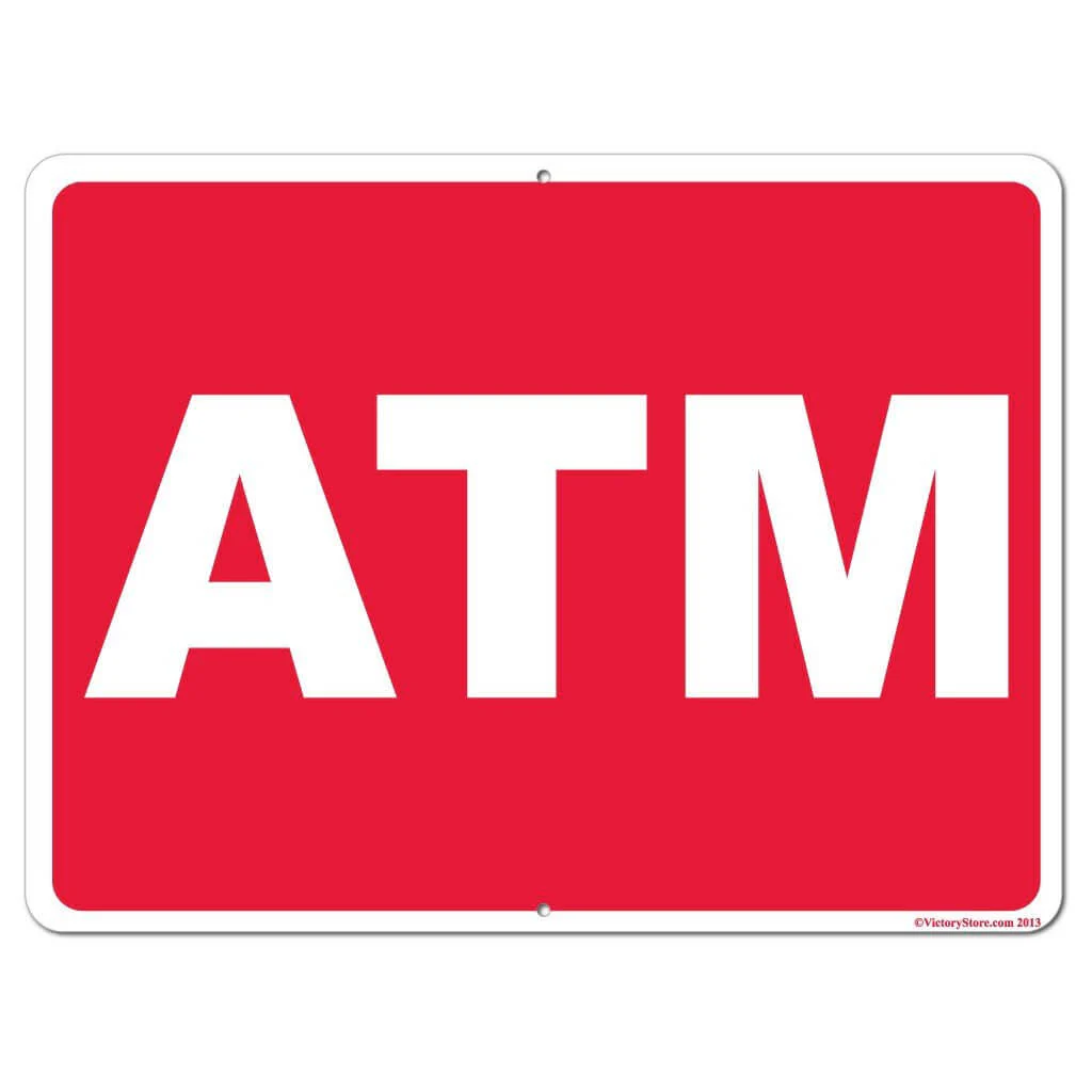 ATM Sign or Sticker - Image 4